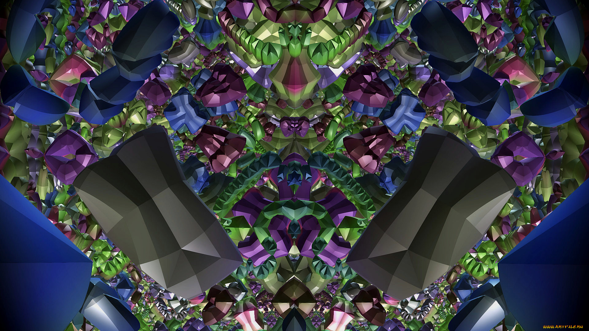 3д, графика, fractal, фракталы, узор, фон