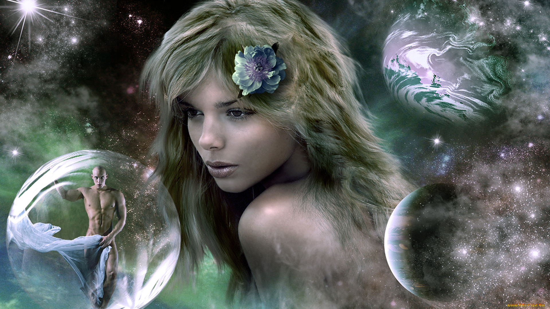 3д, графика, portraits, портрет, девушка, фэнтези