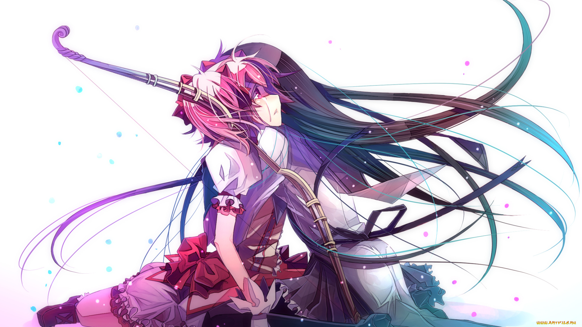 аниме, mahou, shoujo, madoka, magika, akemi, homura, kaname, magica