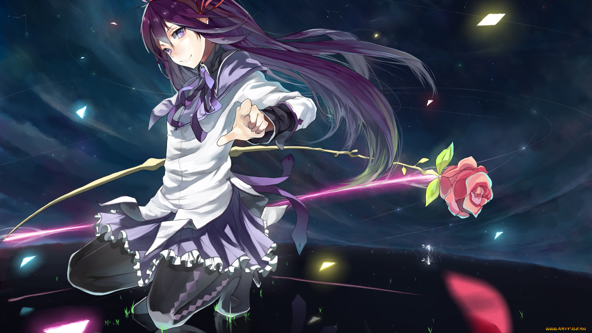 аниме, mahou, shoujo, madoka, magika, akemi, homura, magica