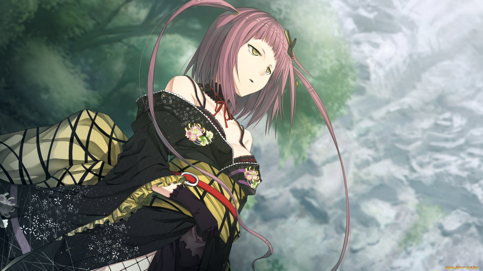 аниме, monobeno, девушка