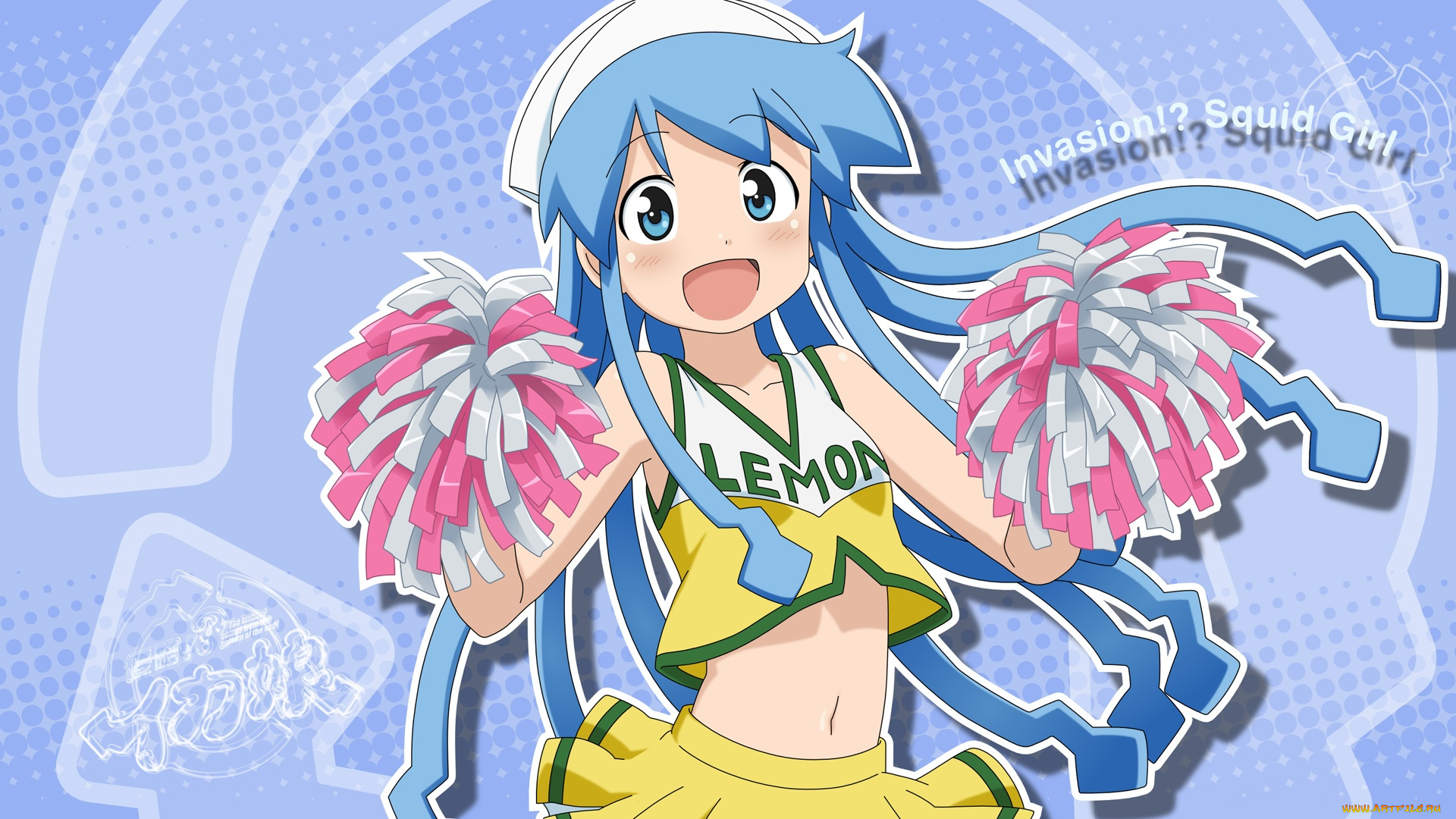 аниме, shinryaku, ika, musume, девушка