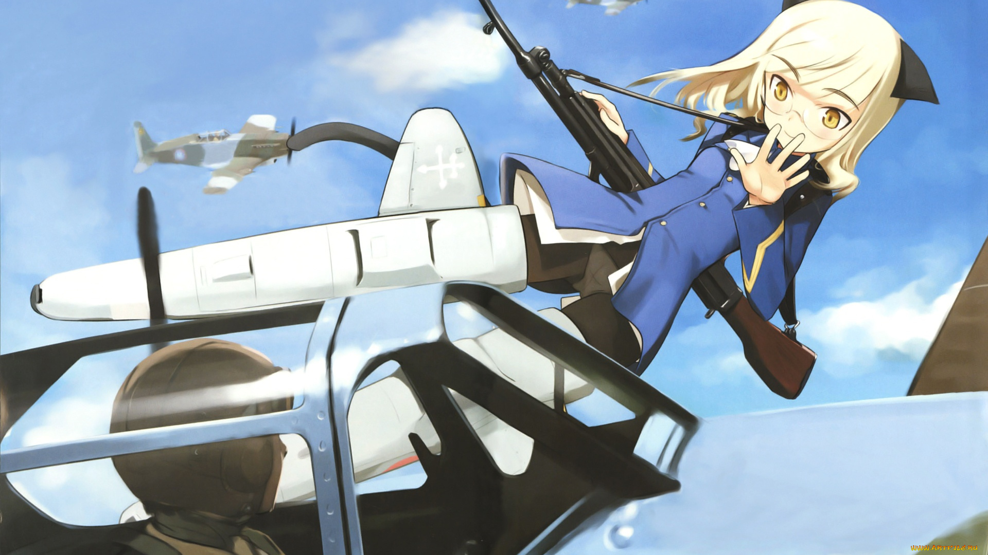 аниме, strike, witches