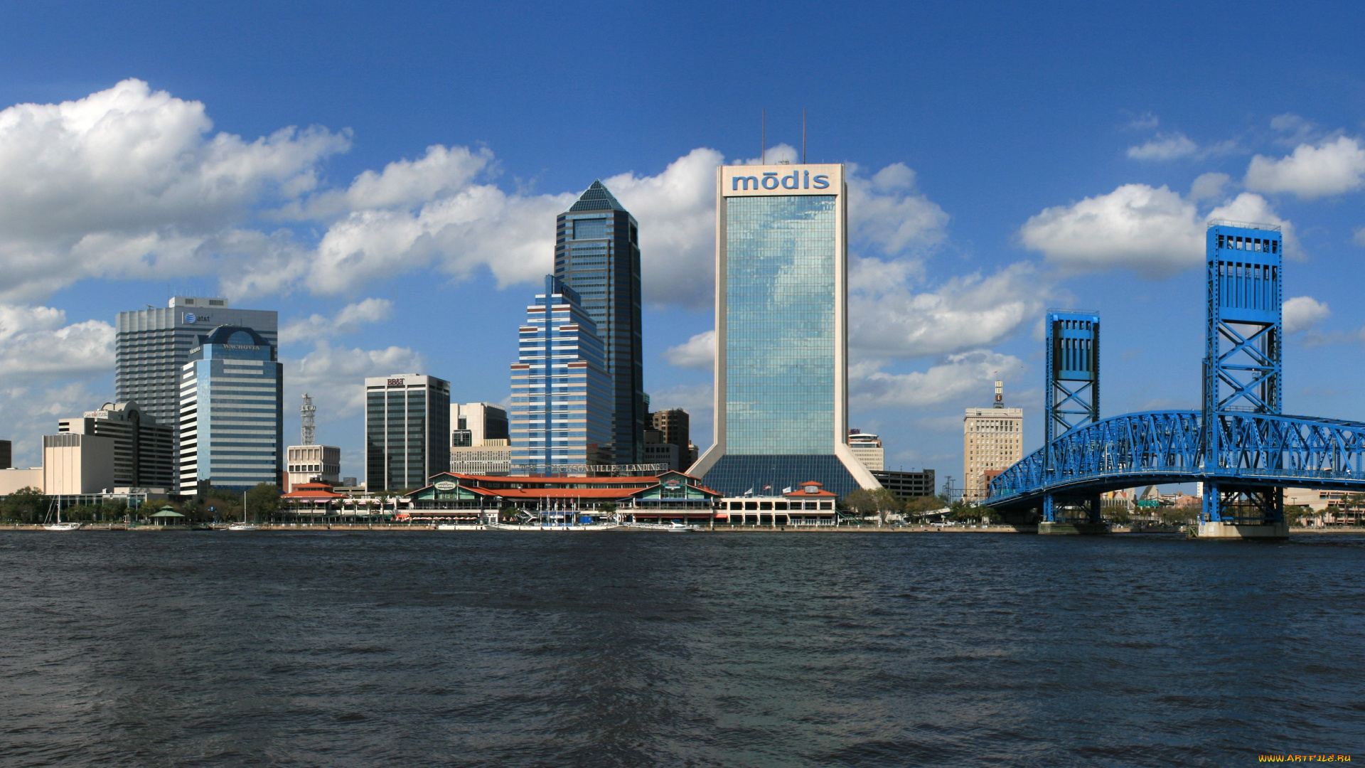 jacksonville, florida, города, панорамы