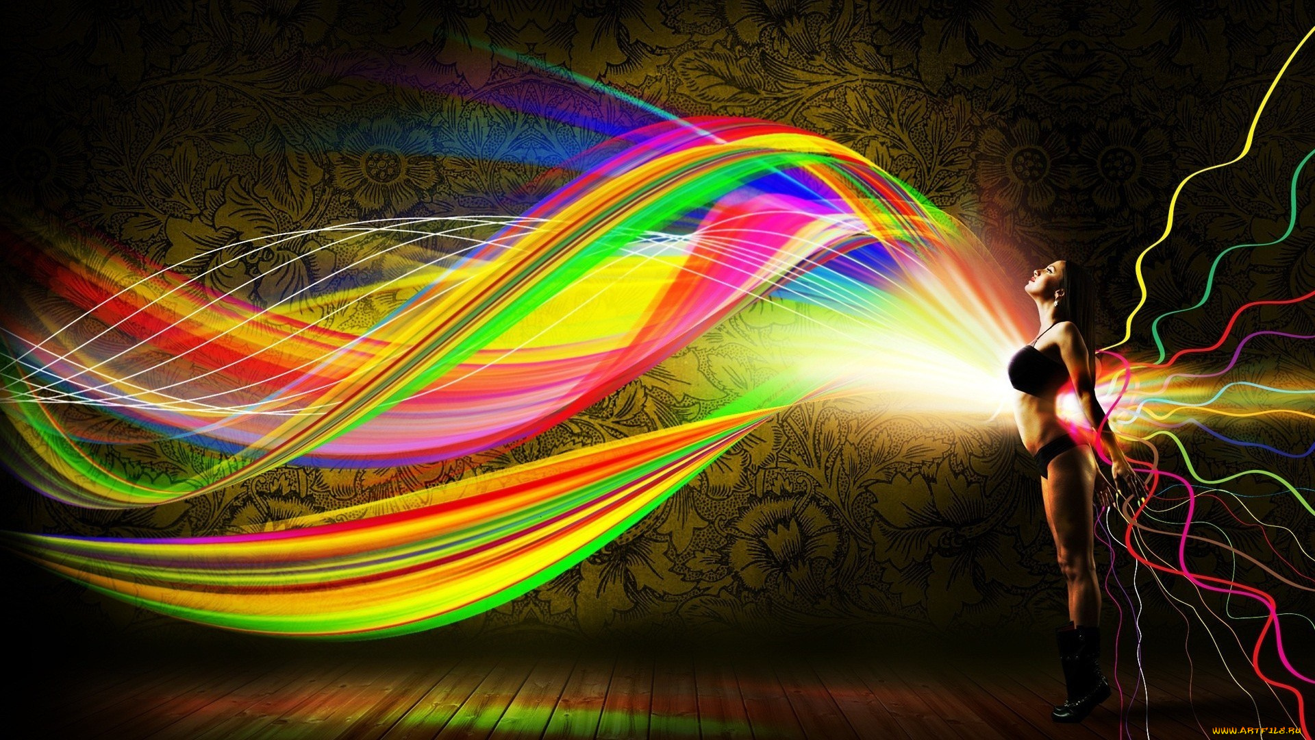 разное, компьютерный, дизайн, девушка