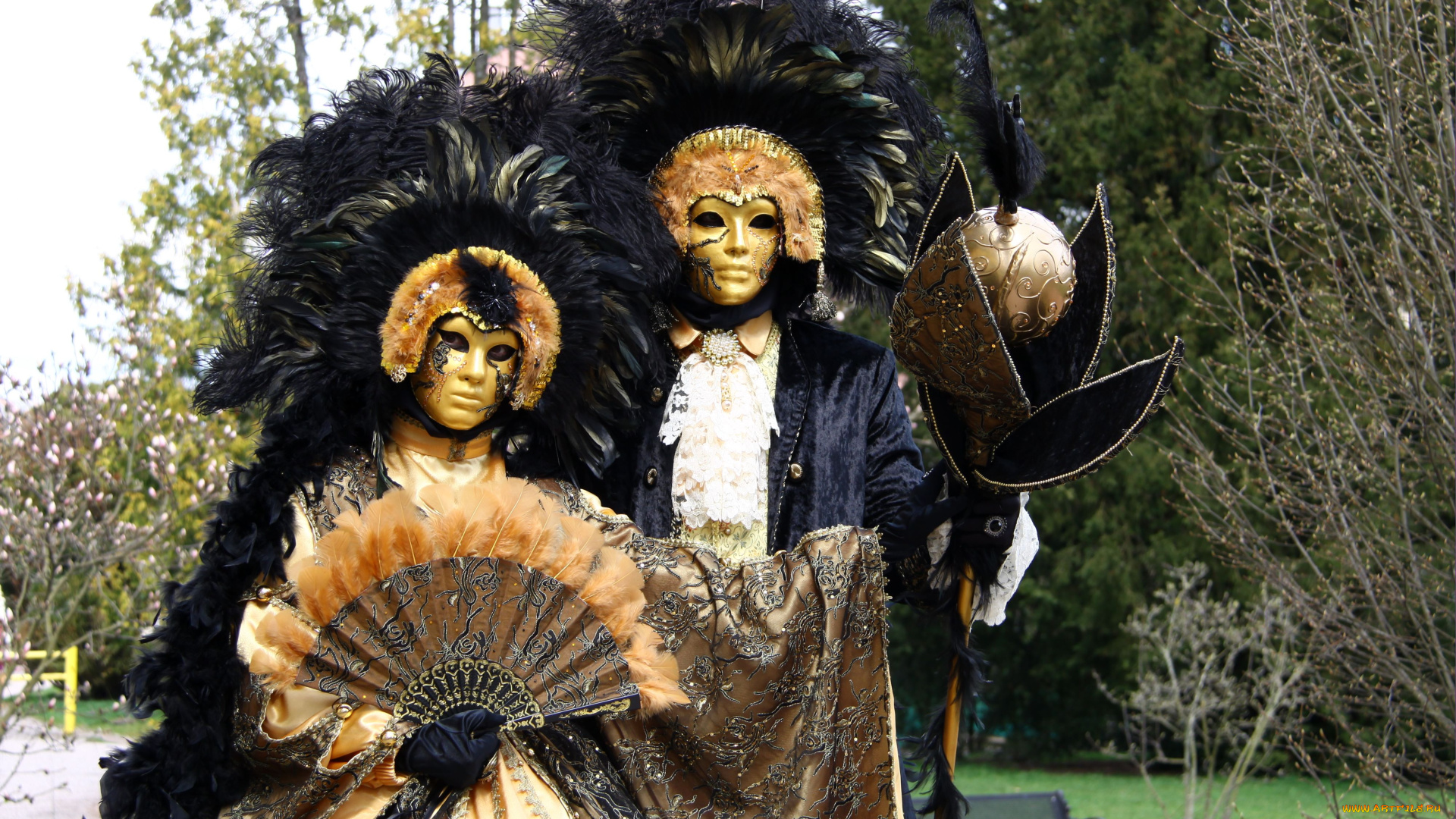 разное, маски, карнавальные, костюмы, карнавал, перья, посох
