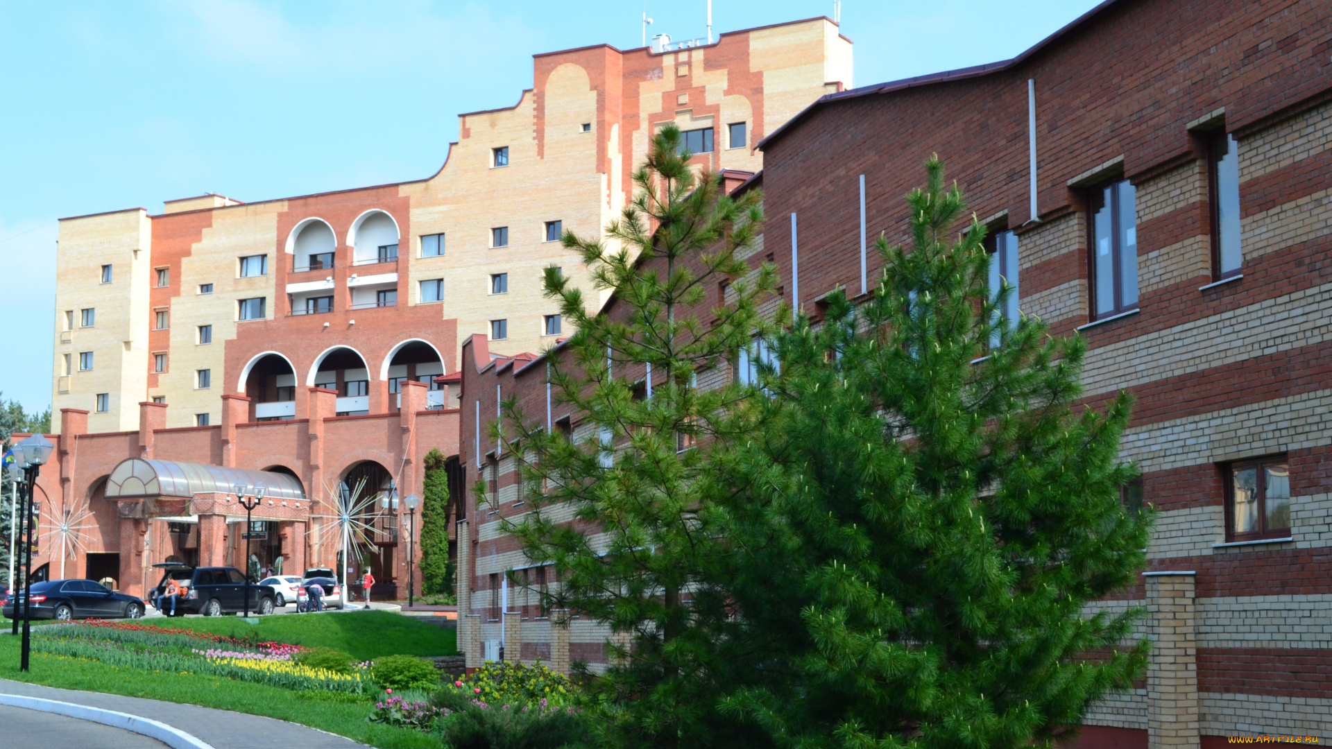 ватутинки, города, здания, дома, отель, парк