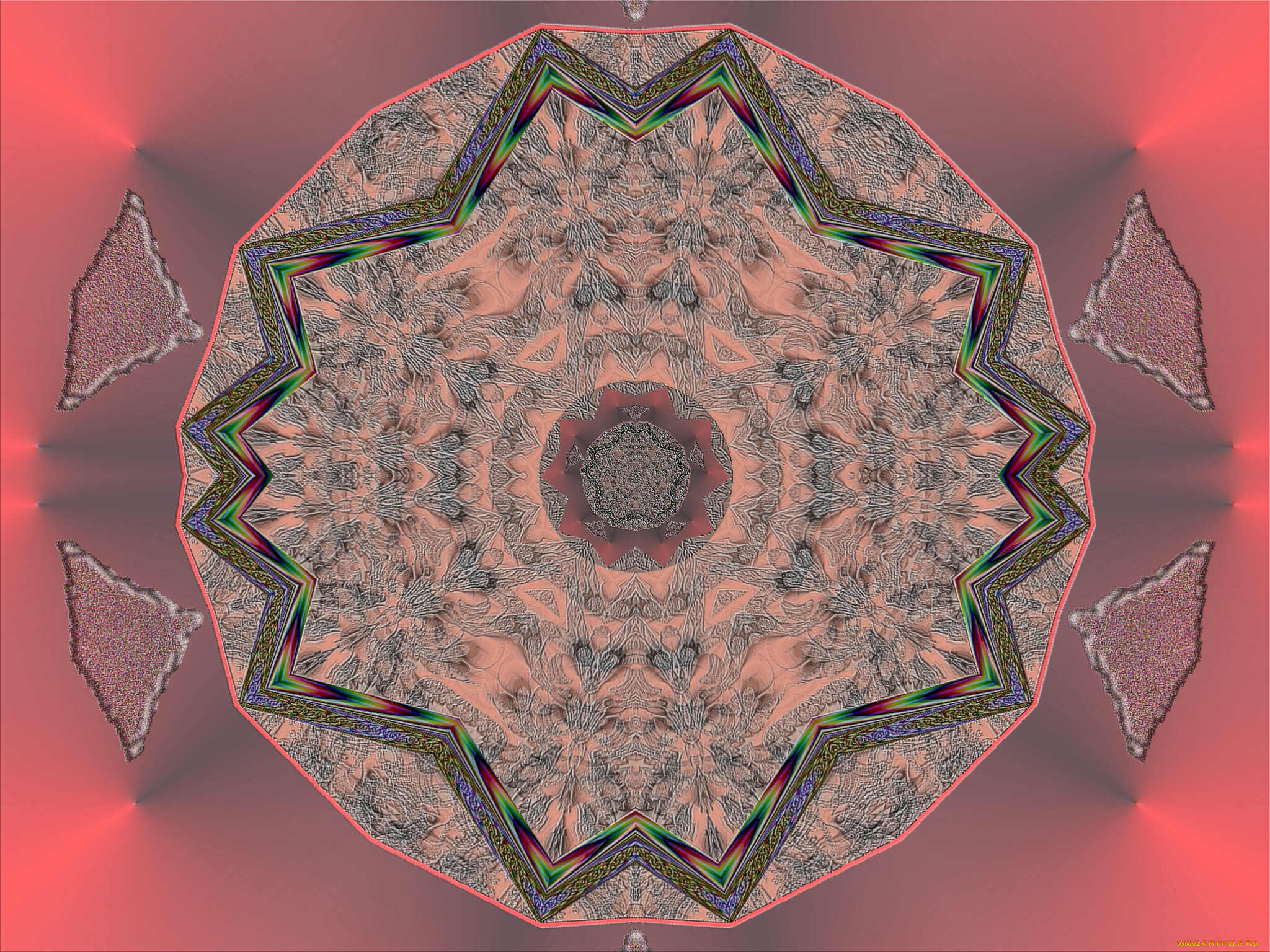 3д, графика, fractal, фракталы, узор, фон