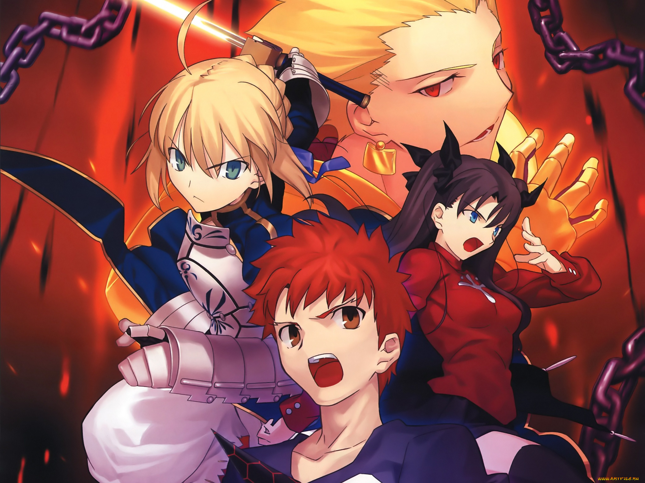 аниме, fate, stay, night