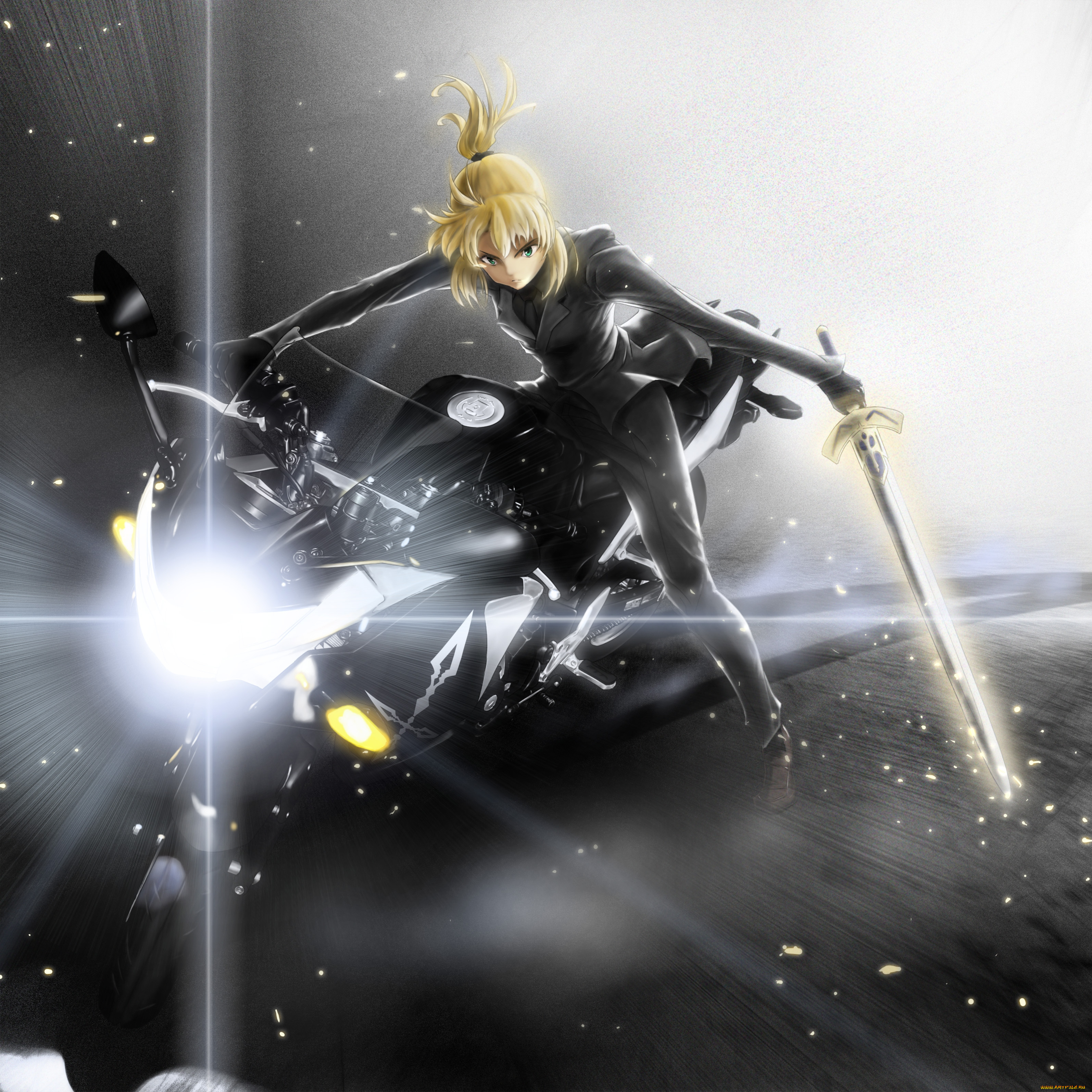 saber, аниме, fate, zero, stay, night