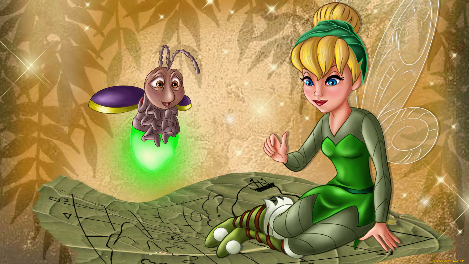 мультфильмы, peter, pan, фея, пчела