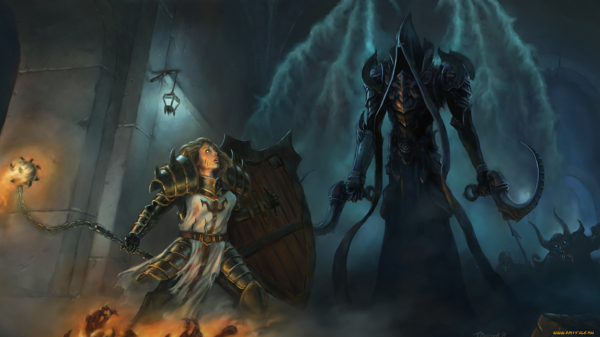 diablo, 3, видео, игры, diablo, iii, доспехи, воин