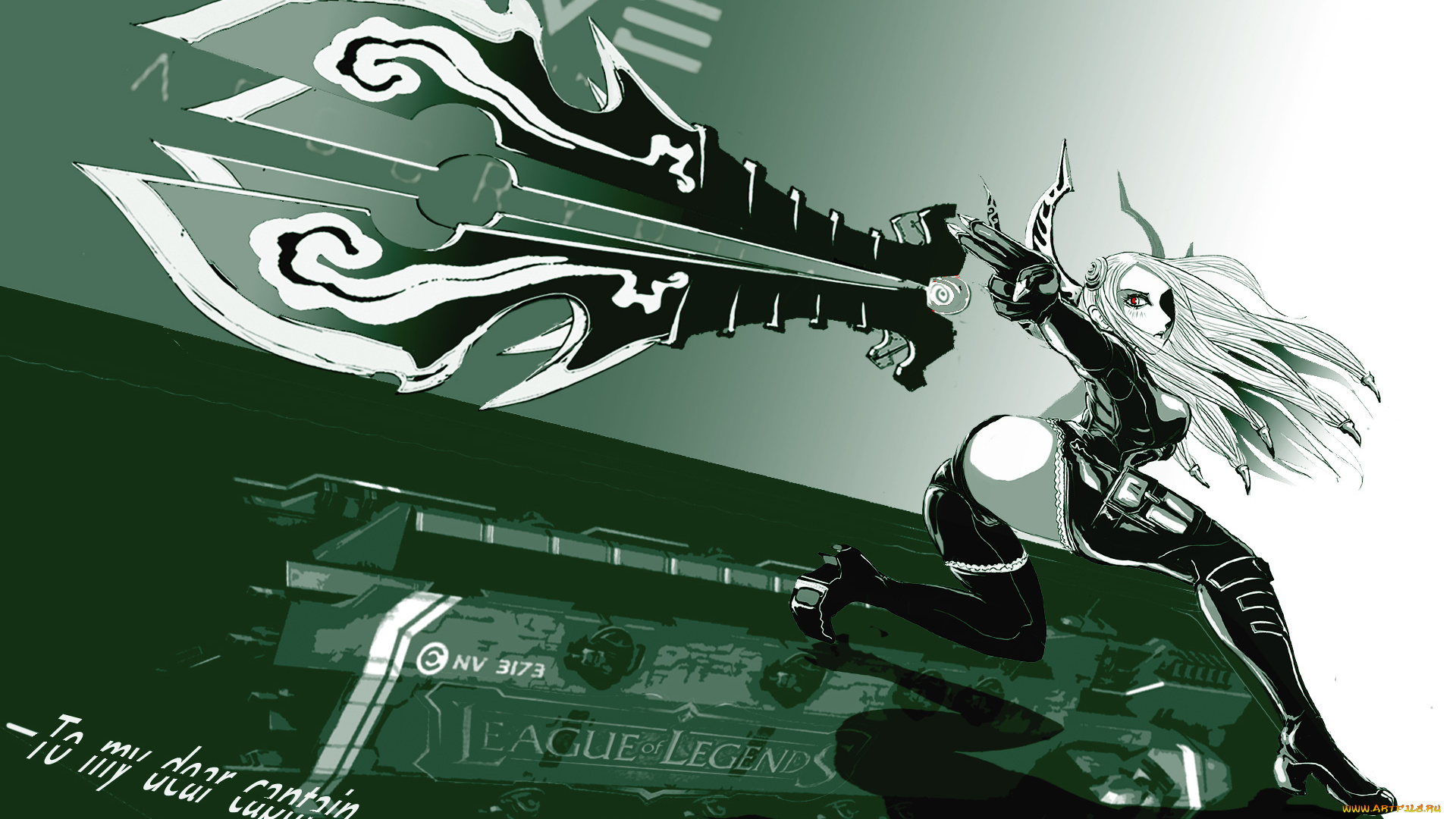 видео, игры, league, of, legends, league, of, legends, lol, blade, irelia