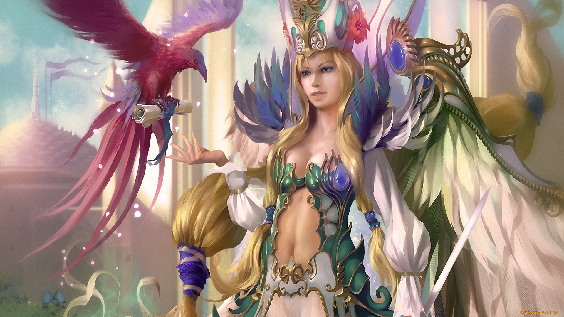 видео, игры, legend, of, the, cryptids, письмо, крылья, девушка, свиток, птица