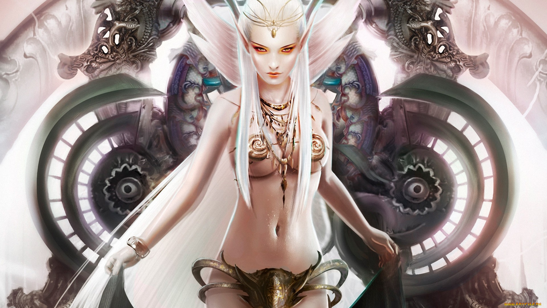 видео, игры, legend, of, the, cryptids, уши, девушка, богиня, daniel, lim, legend, of, the, cryptids, арт, украшения, диадема