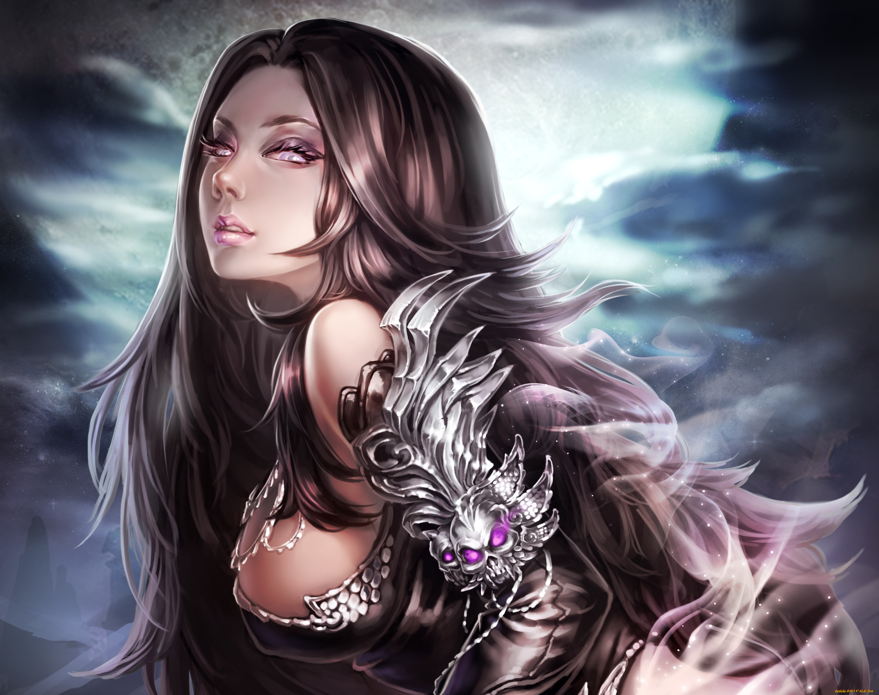 видео, игры, legend, of, the, cryptids, магия, улыбка, взгляд, девушка, zhang, wei, yi, art