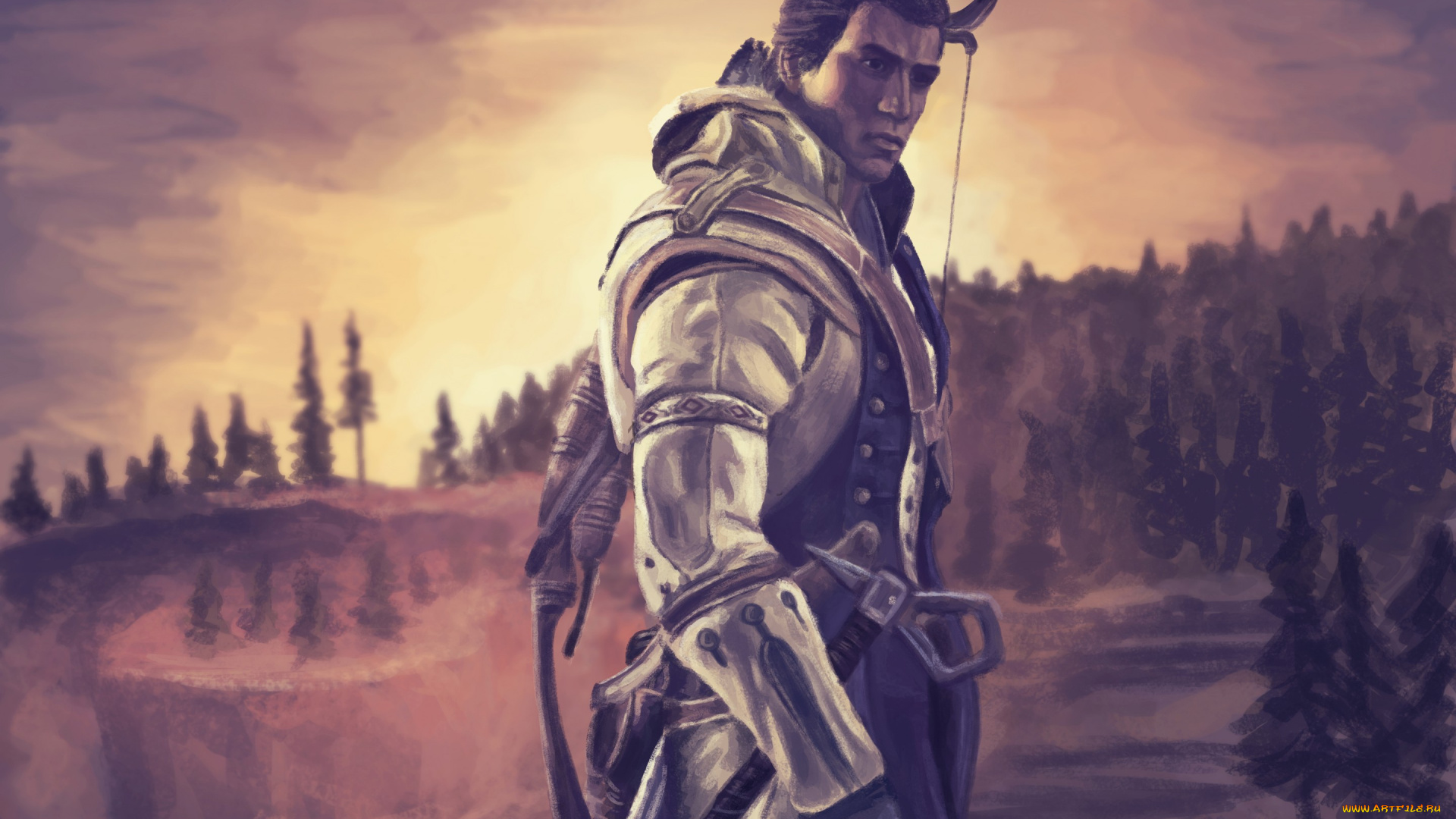 видео, игры, assassin`s, creed, iii, , liberation, connor, kenway, assassin's, creed, 3, art, убийца, индеец