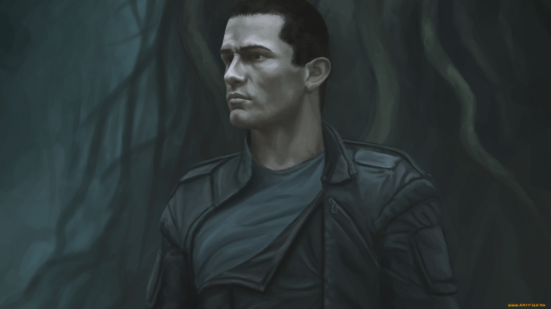 видео, игры, star, wars, star, wars, мужчина, лес, the, force, unleashed, starkiller