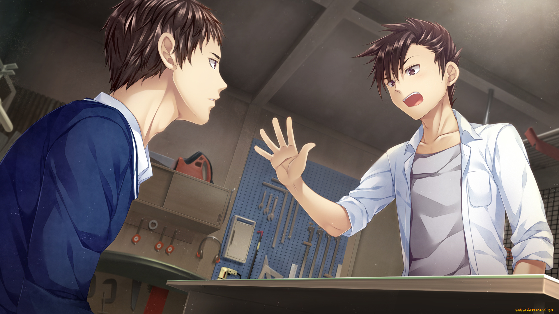 аниме, boku, no, hitori, sensou, парни