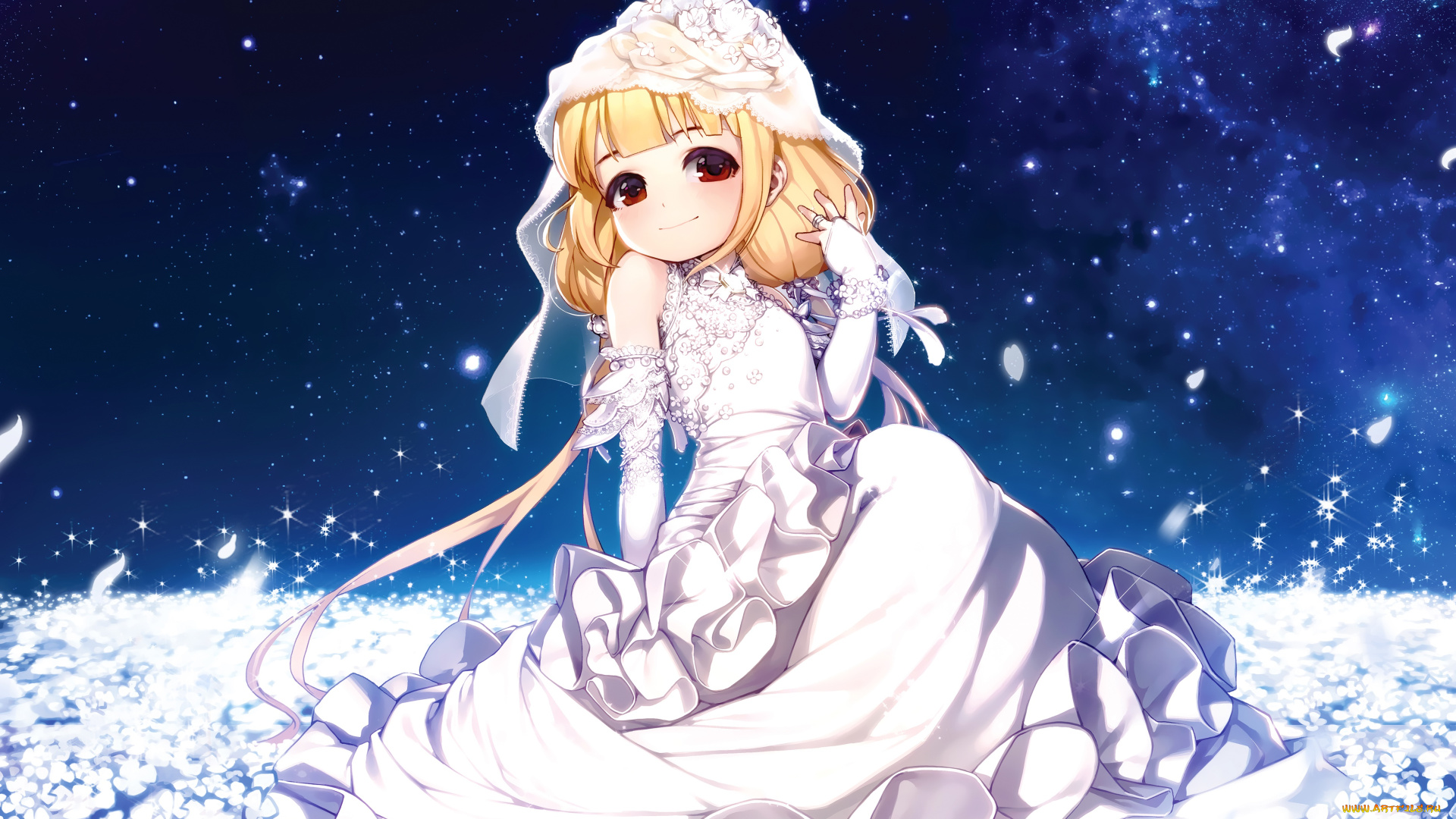 аниме, idolm@ster, фон, взгляд, девушка