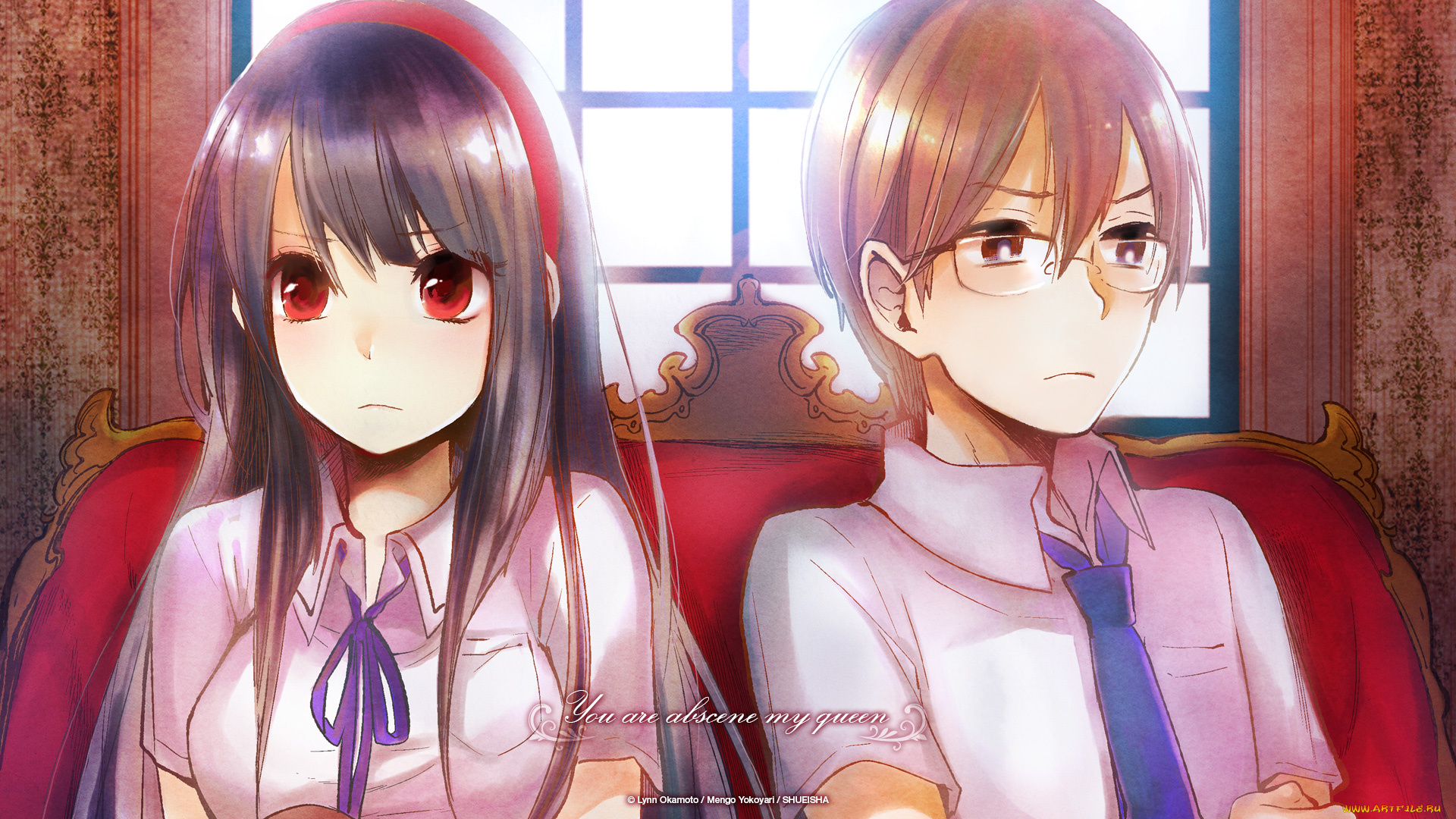 аниме, kimi, to, boku, девушка, парень