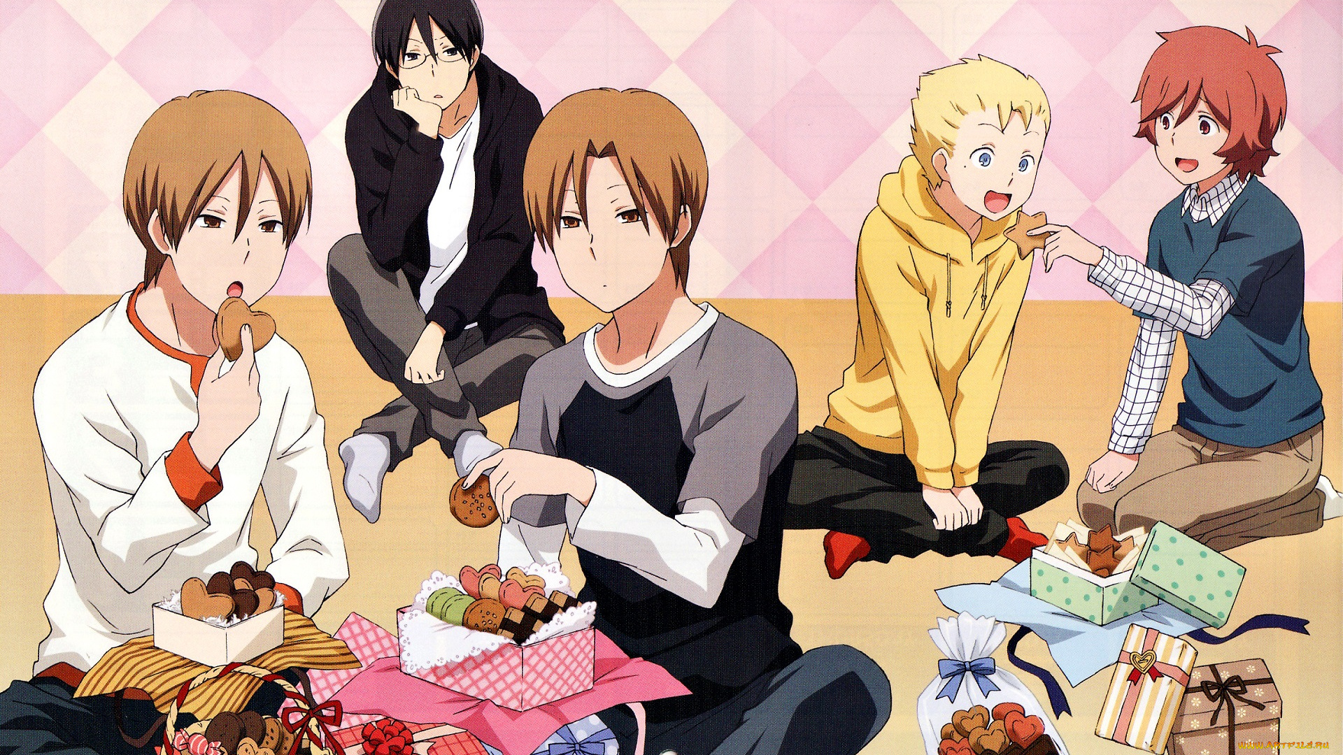 аниме, kimi, to, boku, мальчики