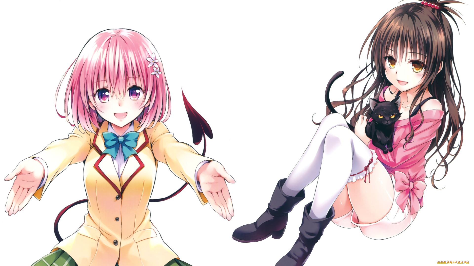 аниме, to, love, ru, momo, velia, deviluke, yuuki, mikan