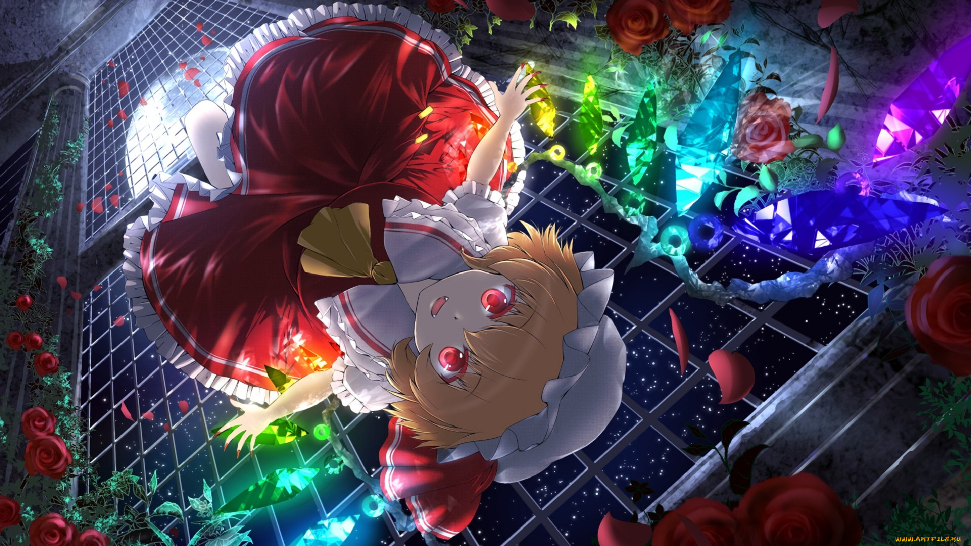 аниме, touhou, девочка