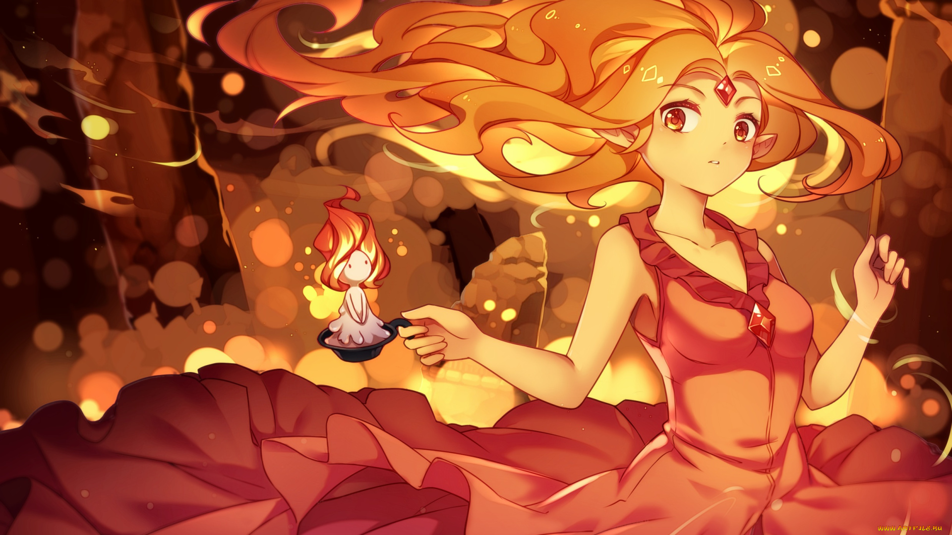 аниме, unknown, , другое, flame, princess, adventure, time