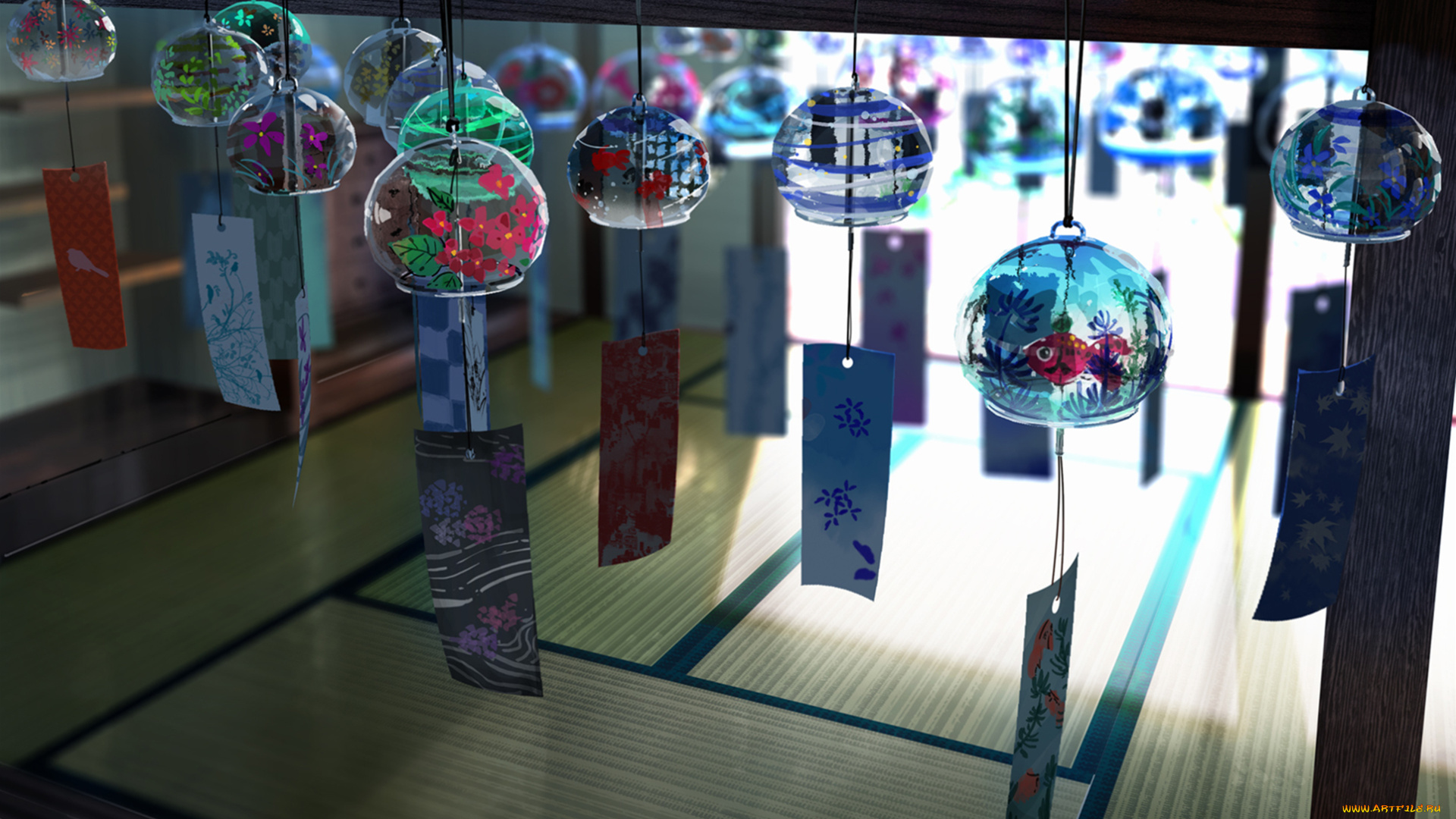 аниме, unknown, , другое, татами, японский, колокольчик, фурин