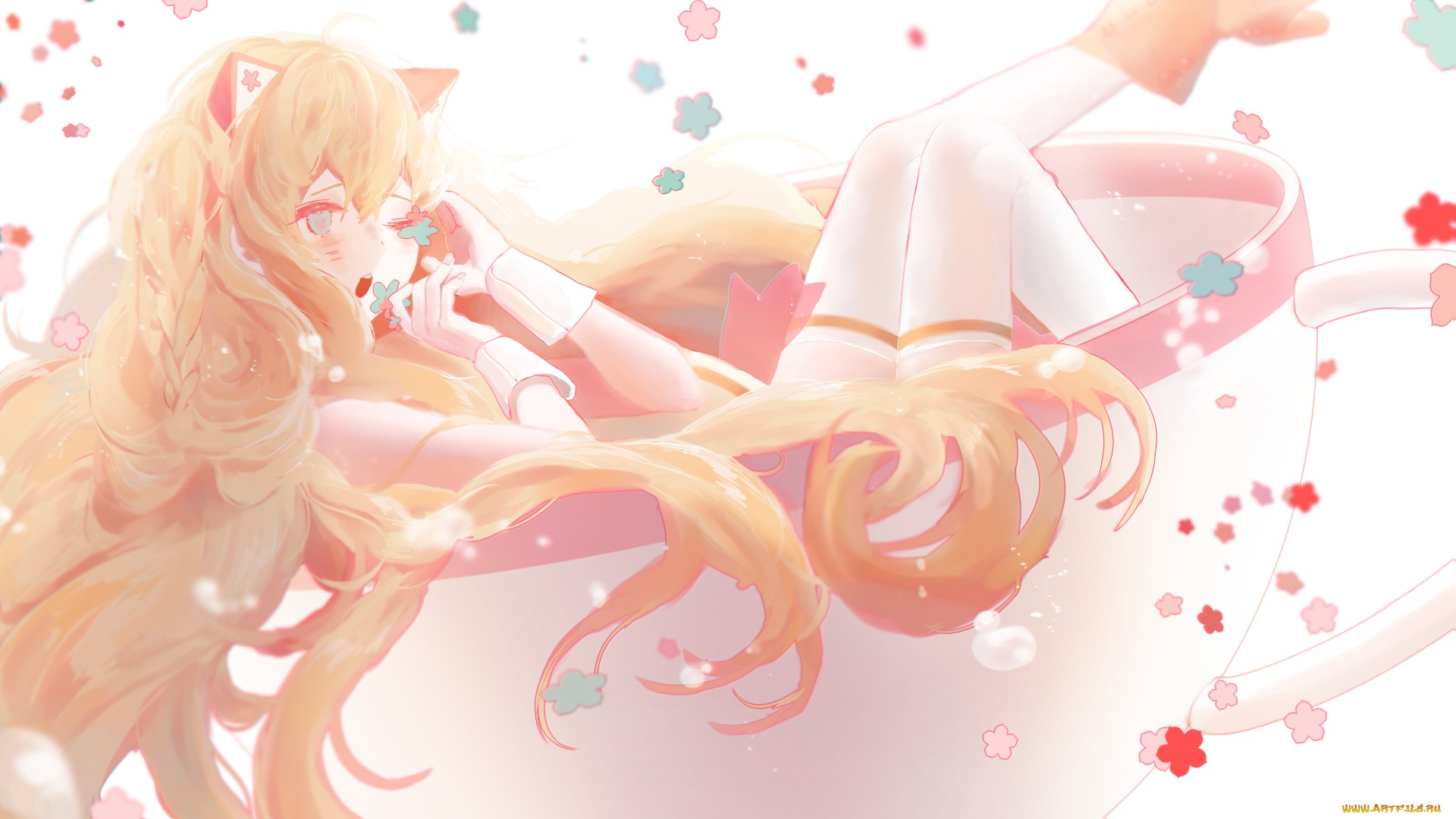 аниме, vocaloid, девочка