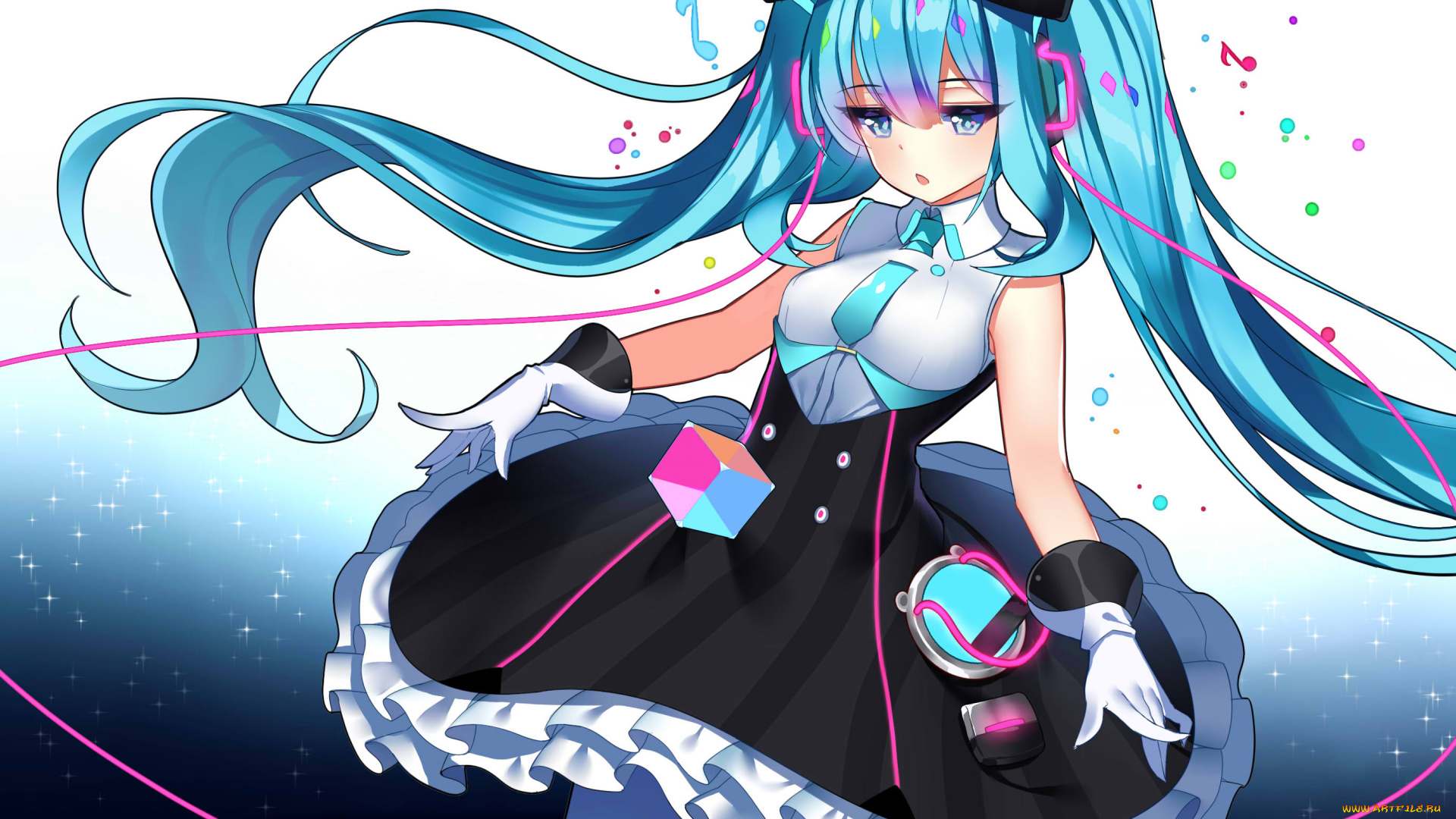 аниме, vocaloid, девочка