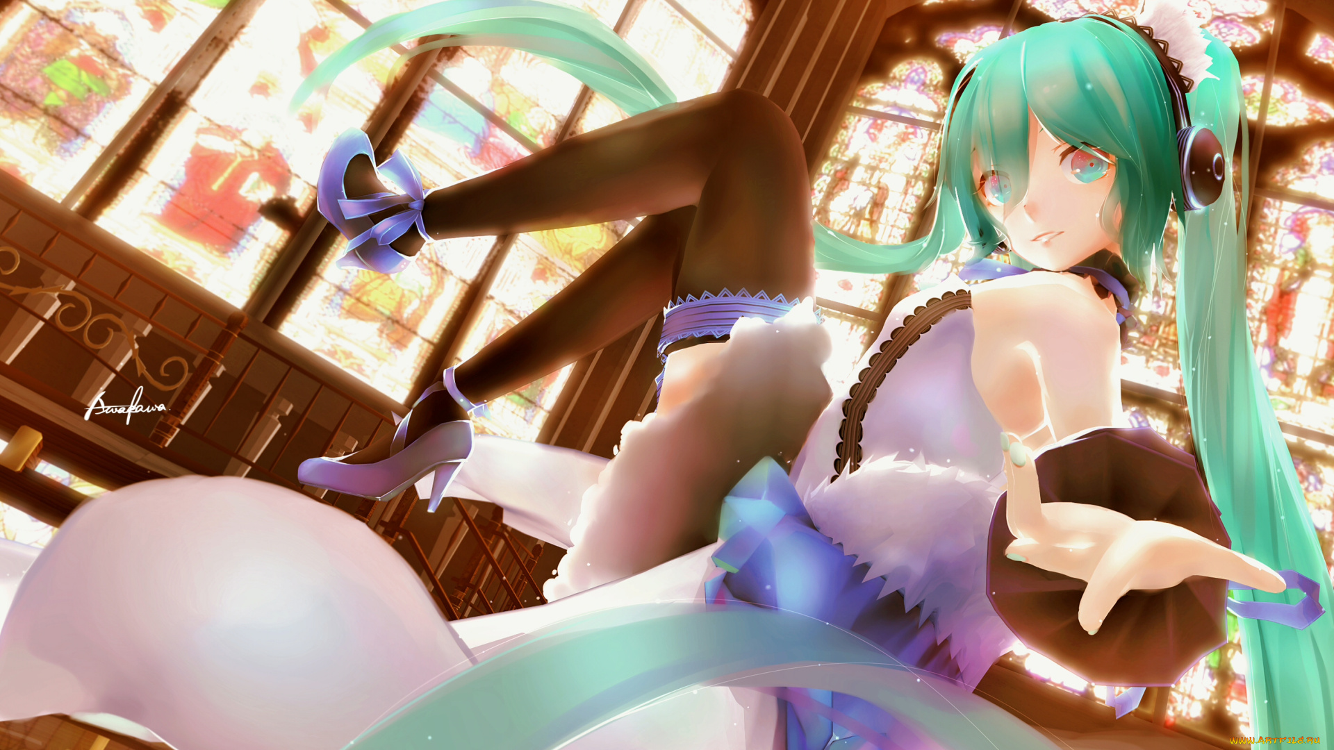 аниме, vocaloid, hatsune, miku