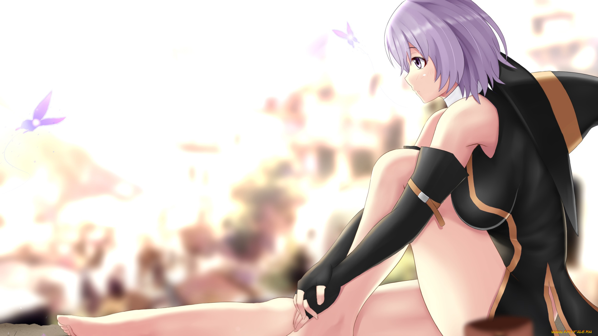 hai, to, gensou, no, grimgar, аниме, фон, взгляд, девушка