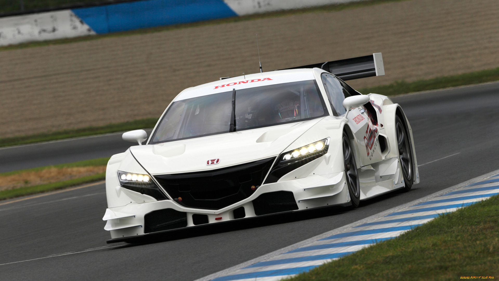 honda, nsx, concept, 2013, автомобили, honda, nsx, белая, 2013, concept, трасса