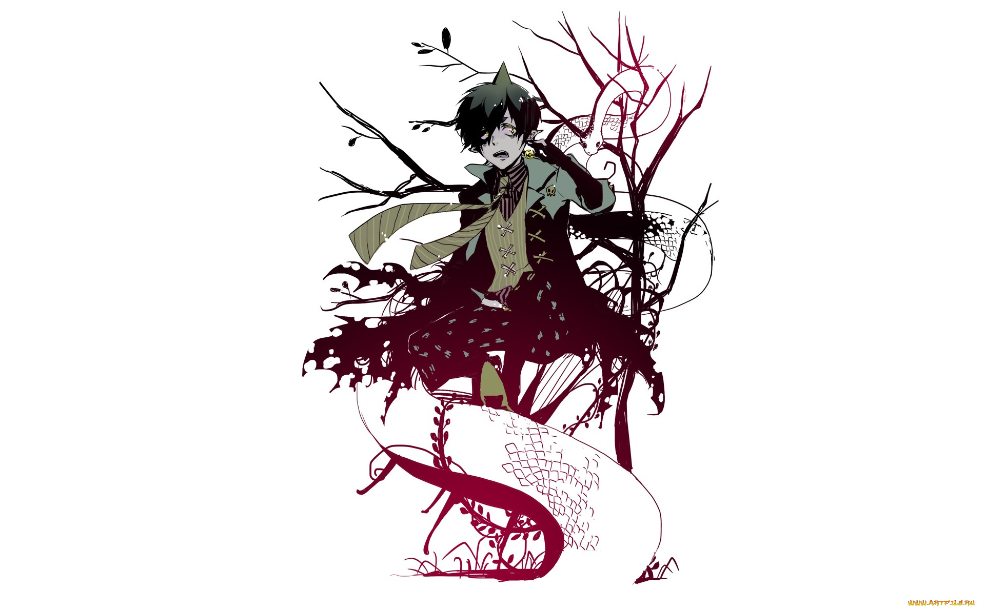 аниме, ao, no, exorcist, амаймон