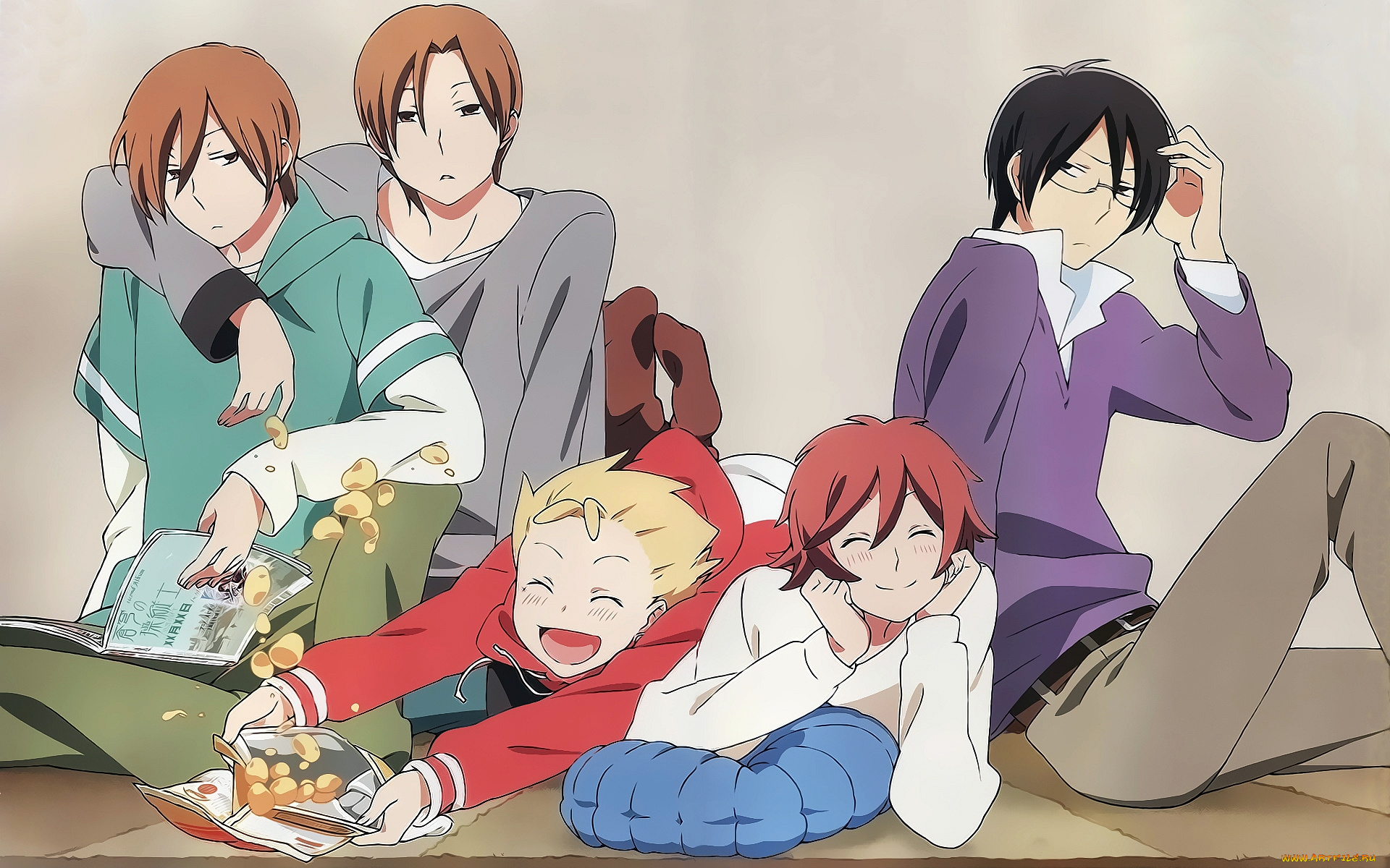 аниме, kimi, to, boku, парни