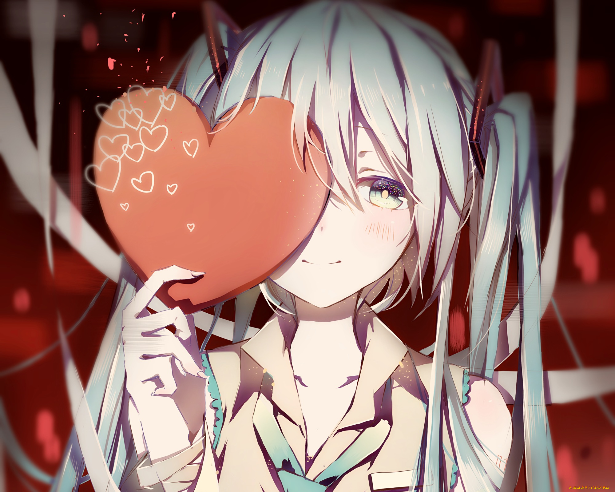 аниме, vocaloid, hatsune, miku
