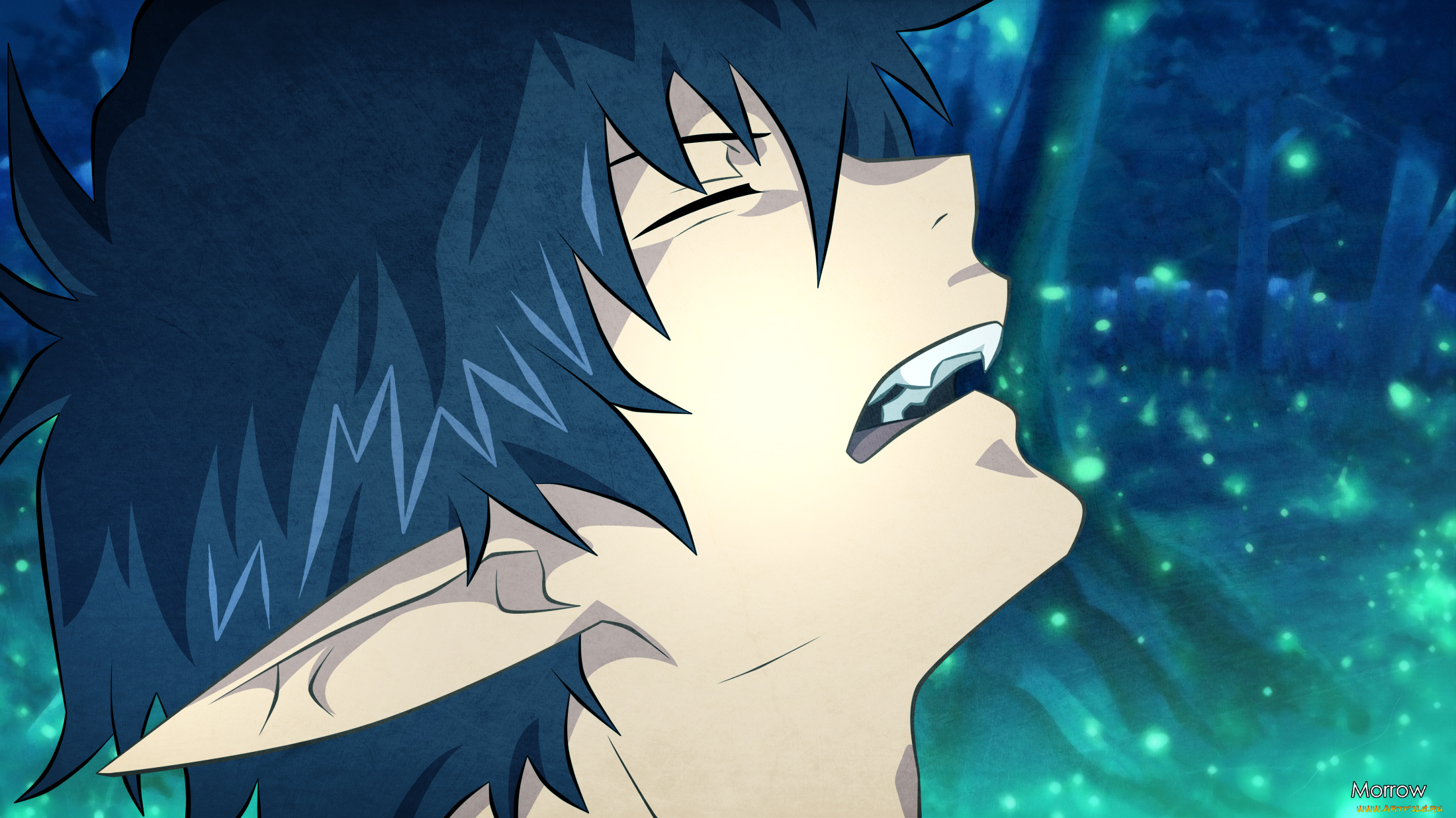 аниме, ao, no, exorcist, окумура, рин