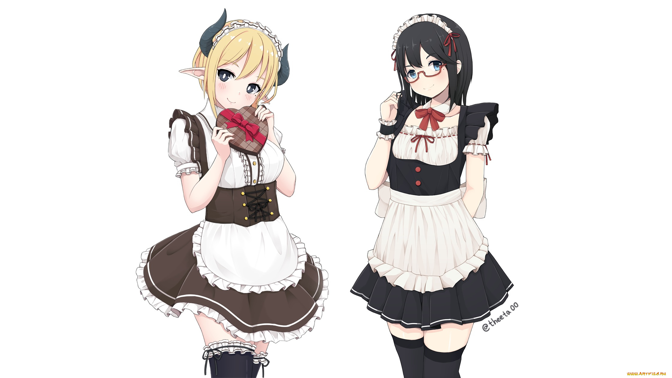 аниме, ангелы, , демоны, горничные