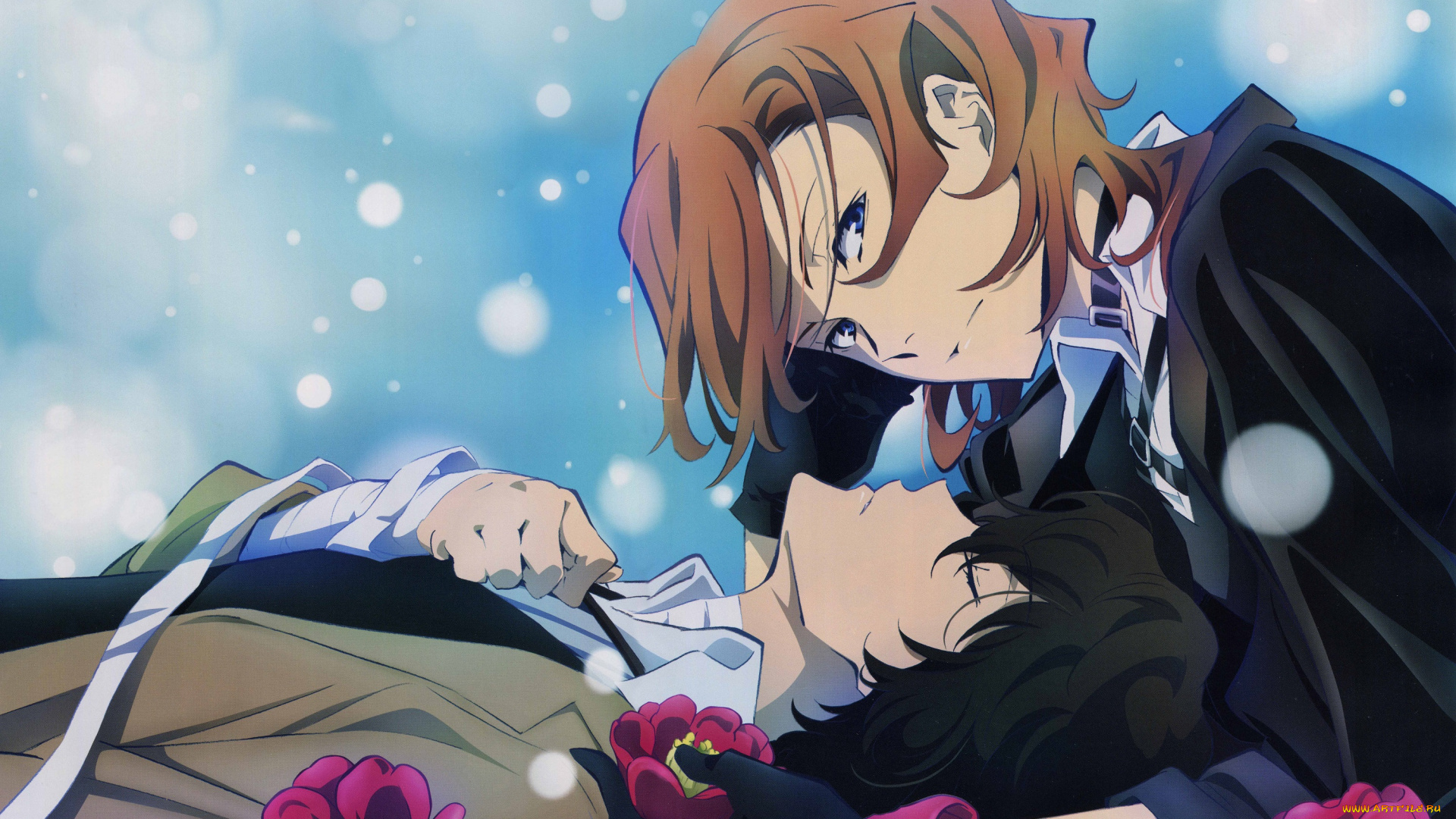 аниме, bungou, stray, dogs, парни