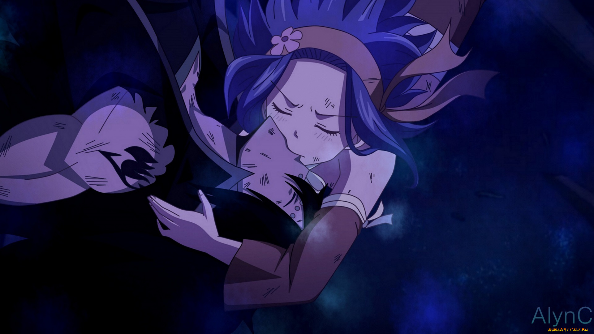 аниме, fairy, tail, гаджил, леви