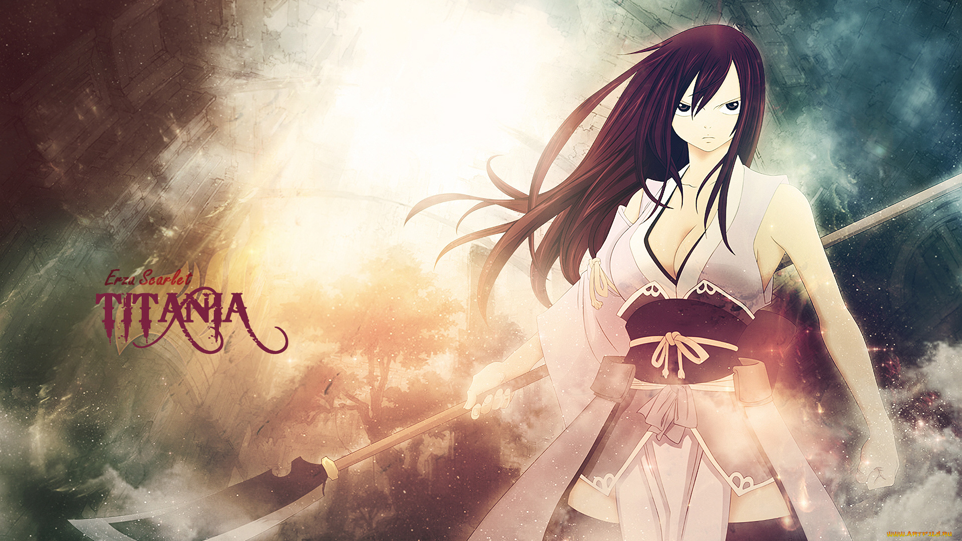 аниме, fairy, tail, хвост, феи