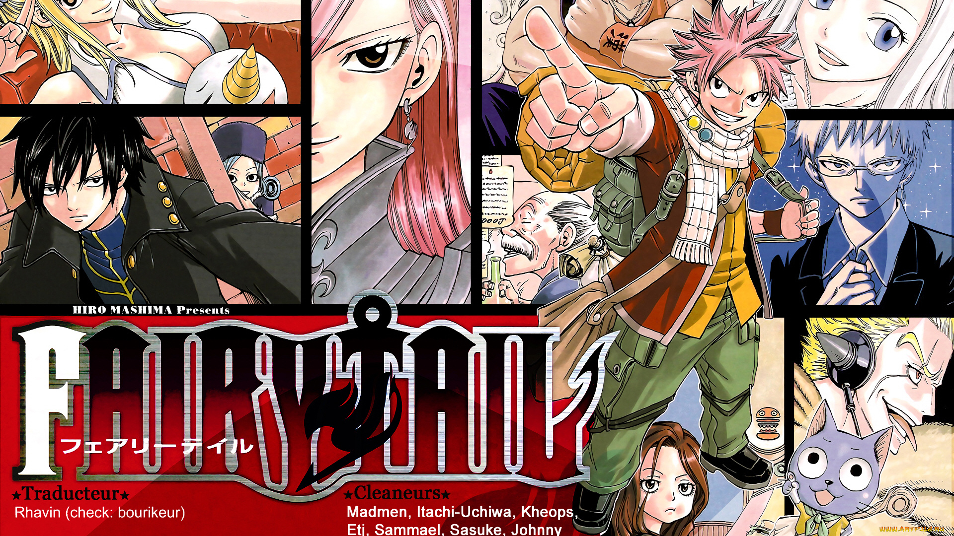 аниме, fairy, tail, хвост, феи