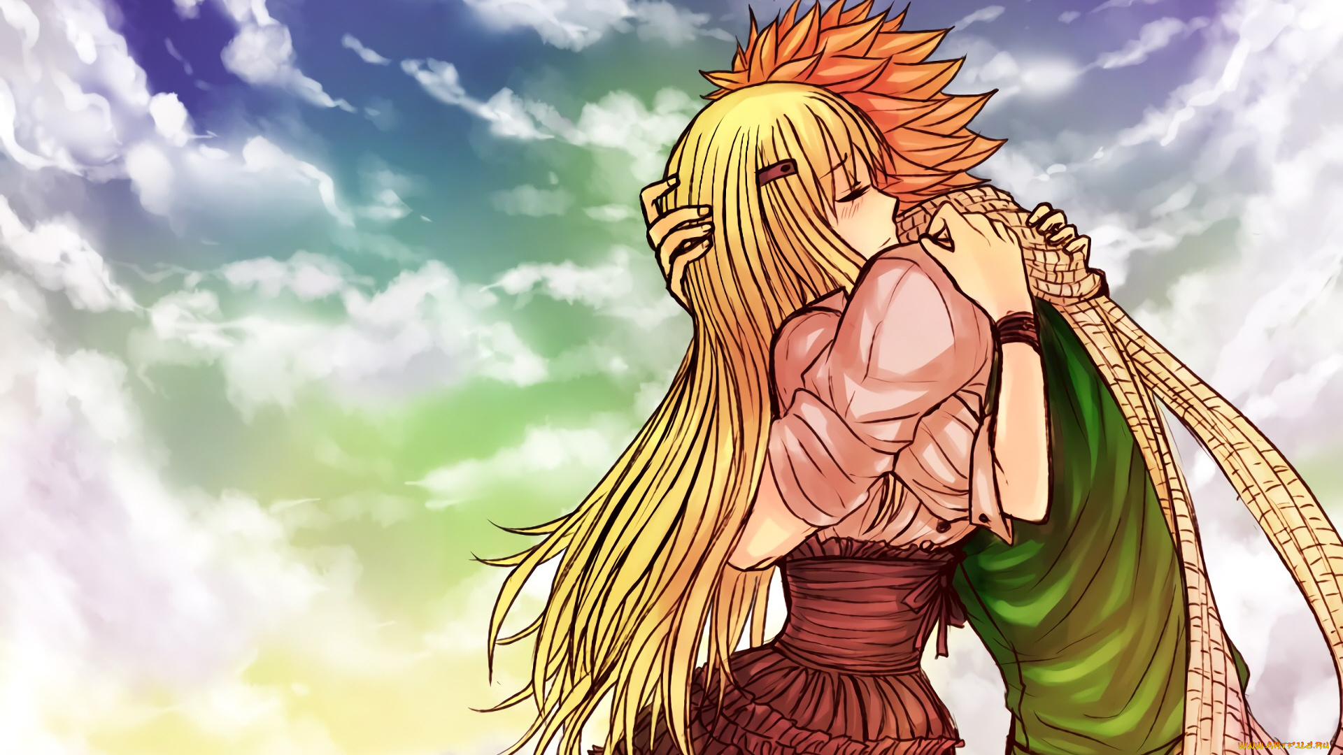 аниме, fairy, tail, хвост, феи