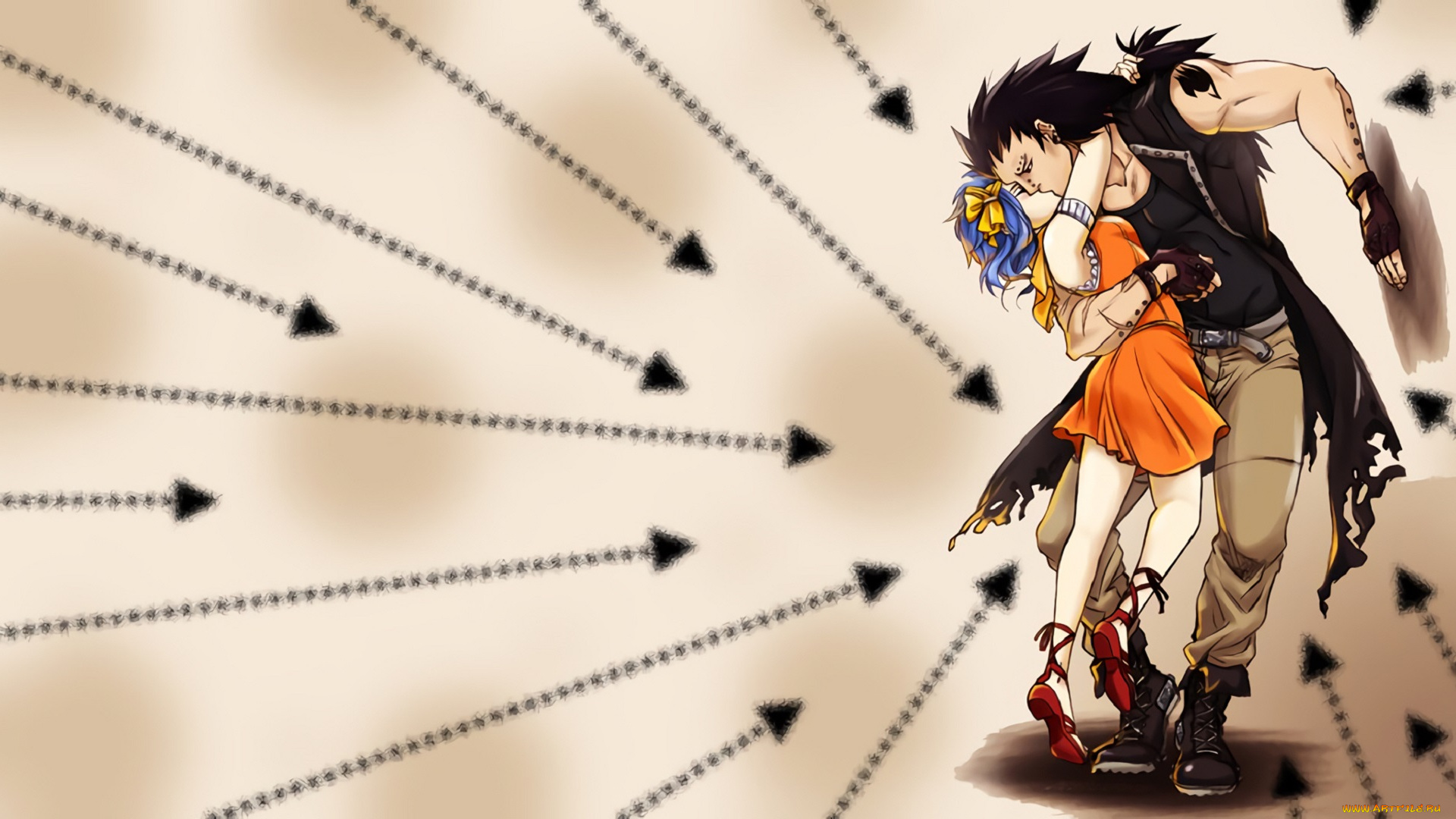 аниме, fairy, tail, хвост, феи