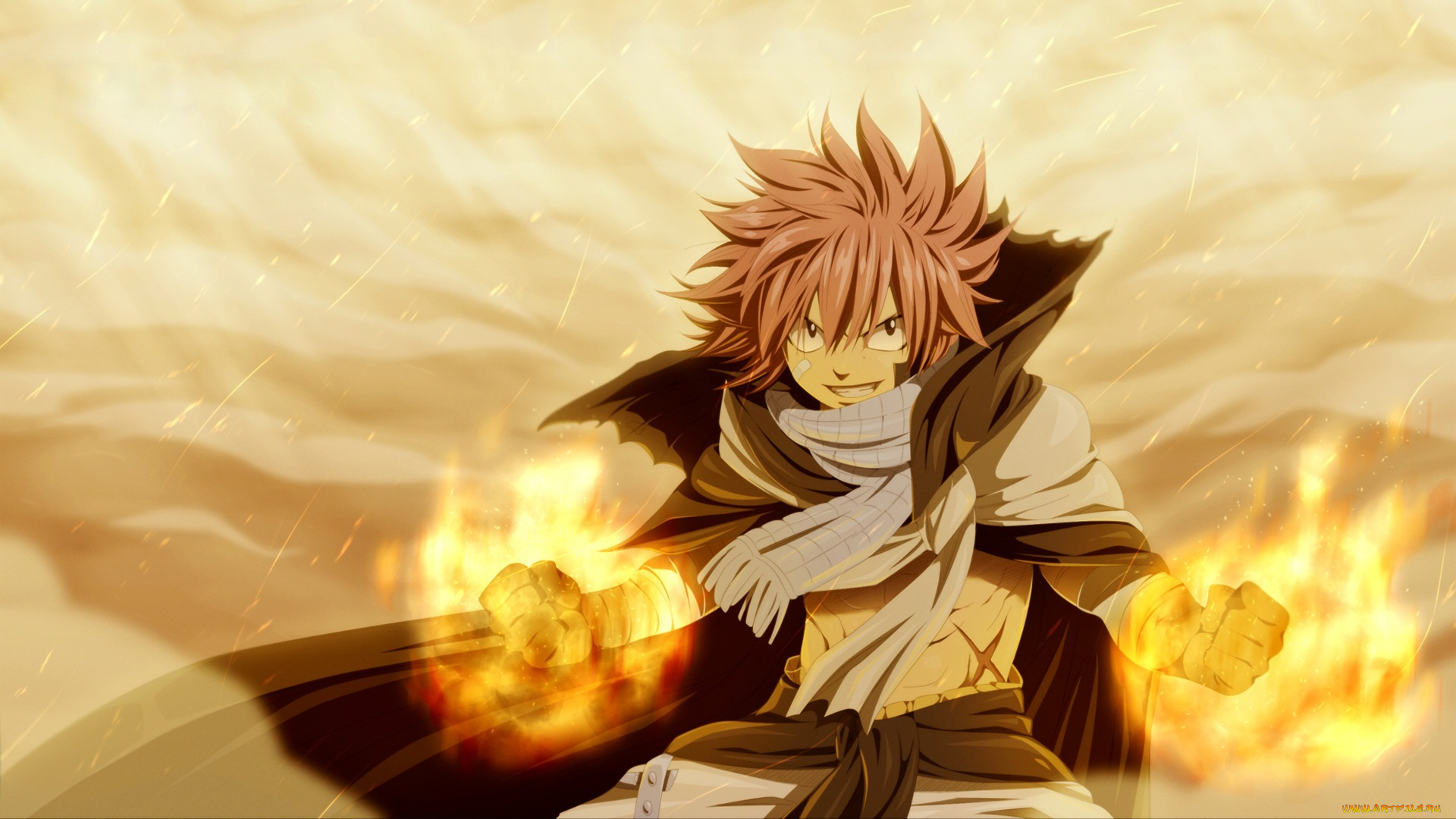 аниме, fairy, tail, нацу