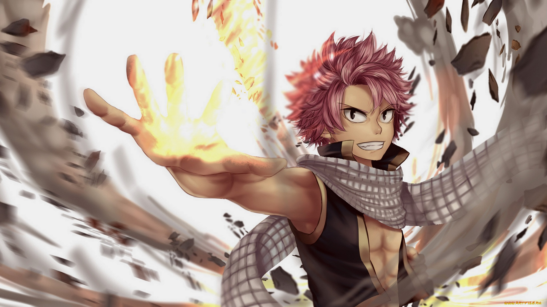 аниме, fairy, tail, нацу