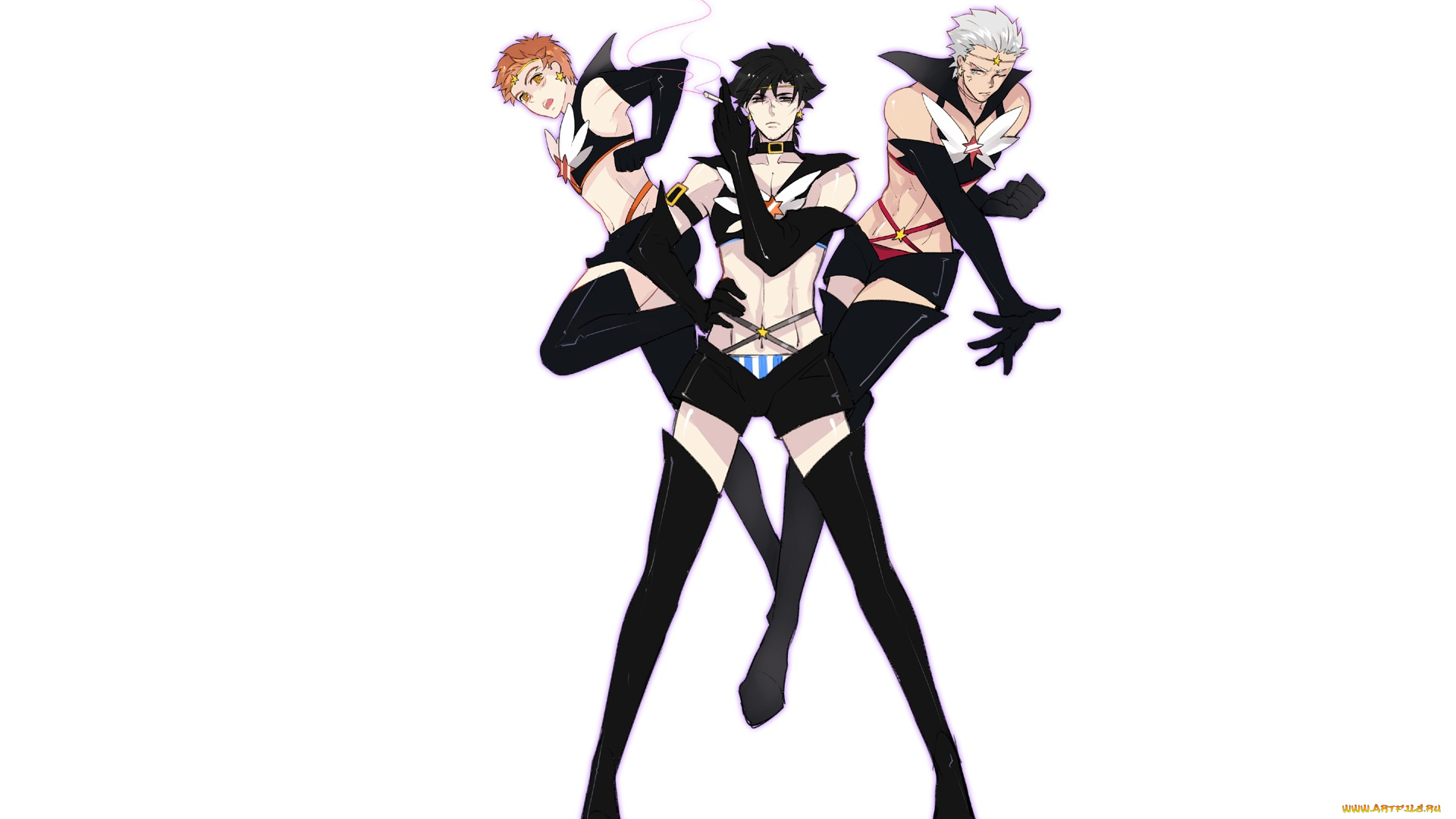 аниме, fate, stay, night, парни