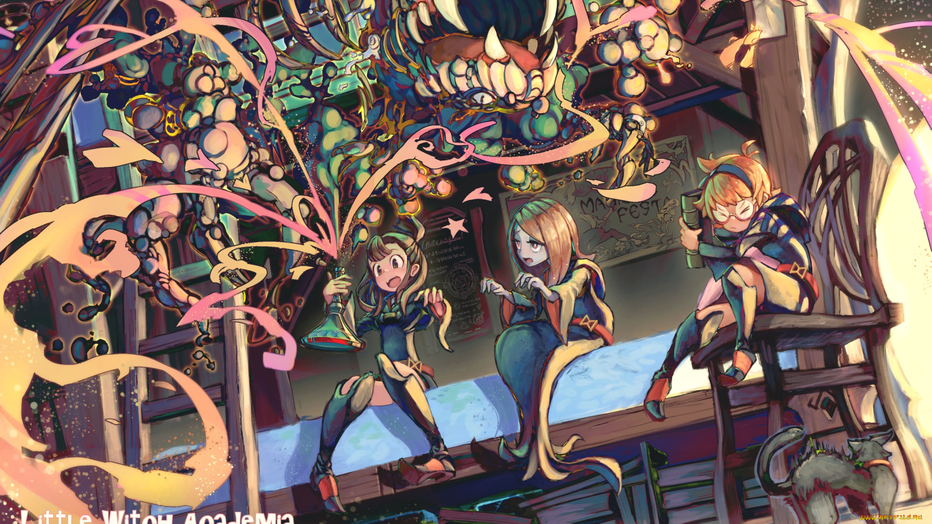 аниме, little, witch, academia, little, witch, academia